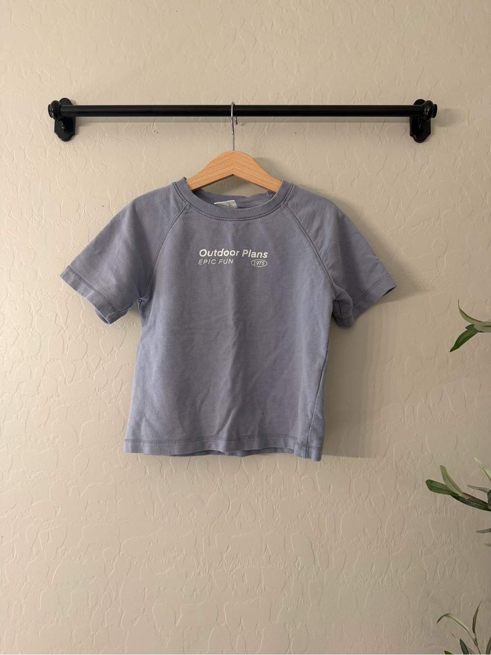 Zara Boys Dusty Blue Boxy Tee